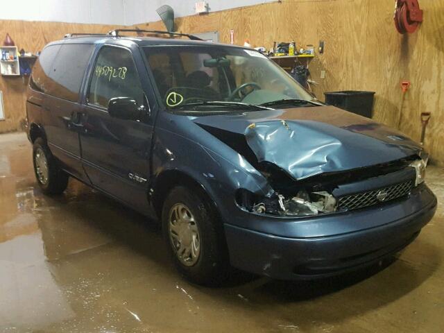 4N2DN1115VD823312 - 1997 NISSAN QUEST XE BLUE photo 1