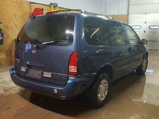 4N2DN1115VD823312 - 1997 NISSAN QUEST XE BLUE photo 4