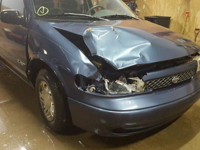 4N2DN1115VD823312 - 1997 NISSAN QUEST XE BLUE photo 9