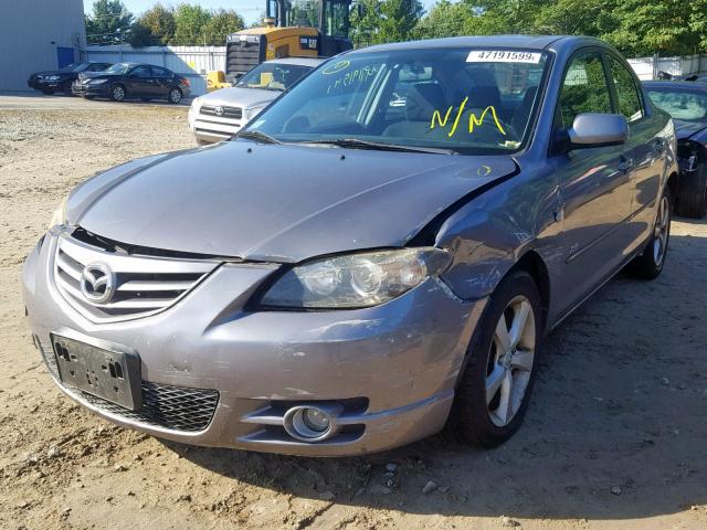 JM1BK323551290491 - 2005 MAZDA 3 S GRAY photo 2