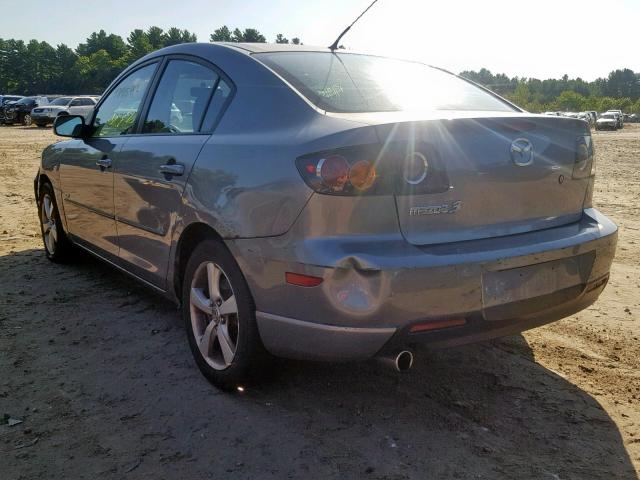 JM1BK323551290491 - 2005 MAZDA 3 S GRAY photo 3