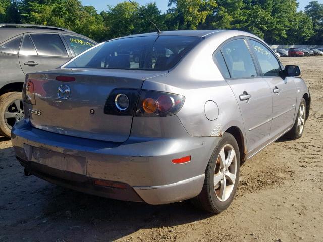 JM1BK323551290491 - 2005 MAZDA 3 S GRAY photo 4