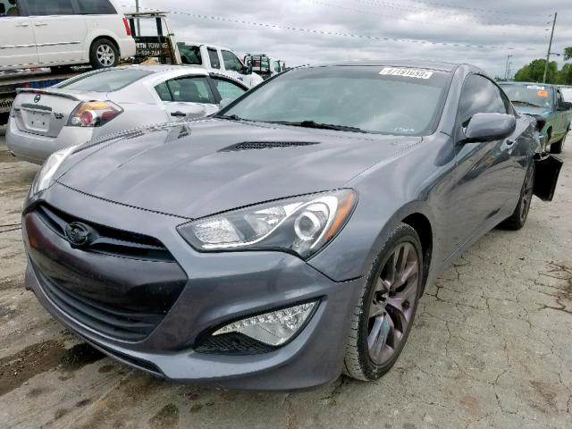 KMHHT6KD1DU112622 - 2013 HYUNDAI GENESIS CO GRAY photo 2