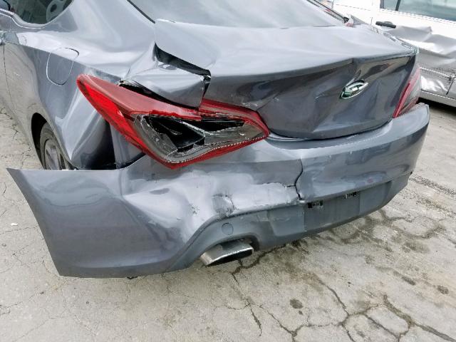 KMHHT6KD1DU112622 - 2013 HYUNDAI GENESIS CO GRAY photo 9