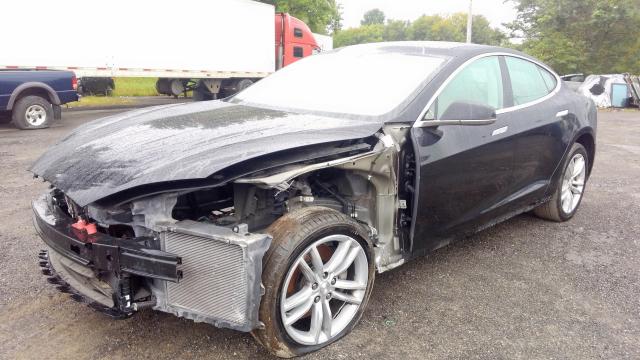 5YJSA1H10EFP36180 - 2014 TESLA MODEL S أسود صورة 1