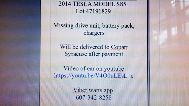 5YJSA1H10EFP36180 - 2014 TESLA MODEL S أسود صورة 5