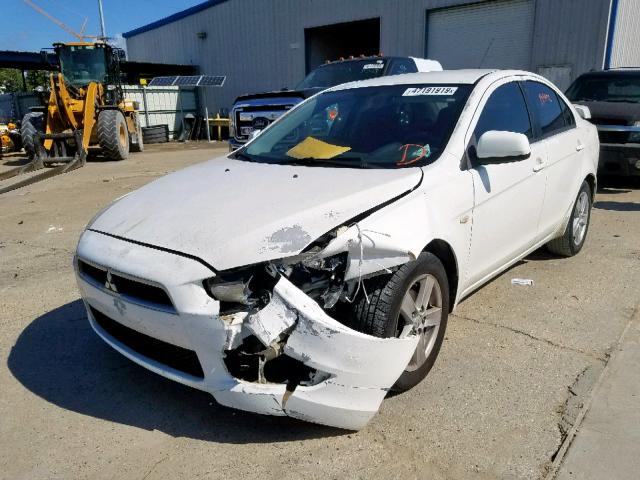 JA3AU26U58U014185 - 2008 MITSUBISHI LANCER ES WHITE photo 2