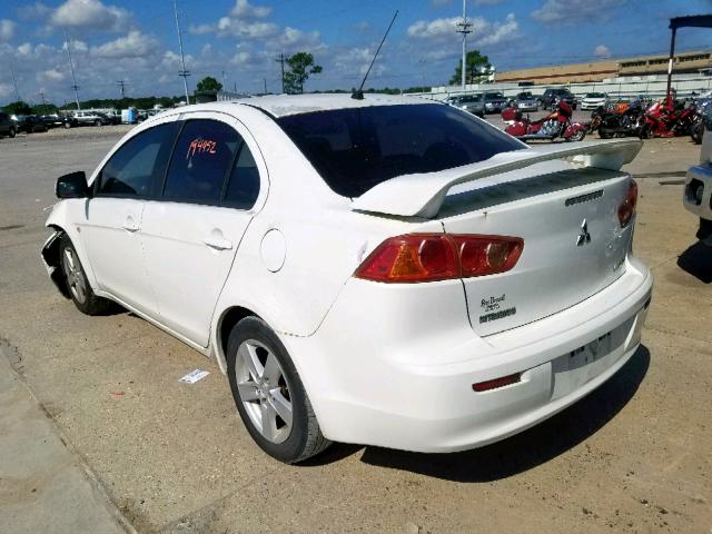 JA3AU26U58U014185 - 2008 MITSUBISHI LANCER ES WHITE photo 3