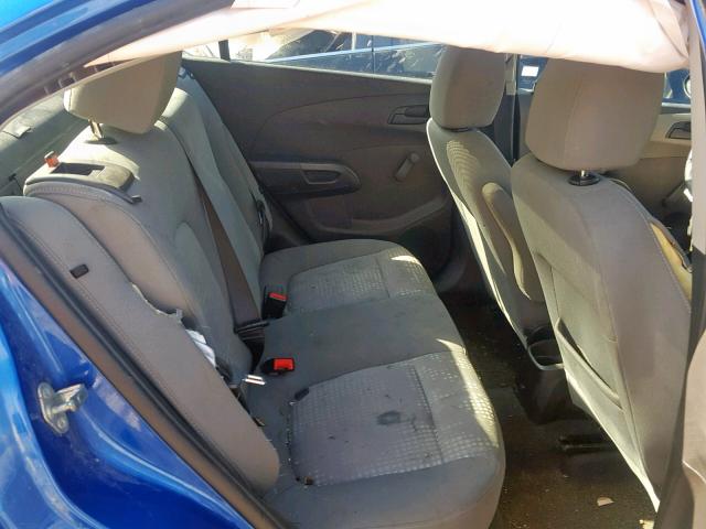 1G1JB5SH9H4163726 - 2017 CHEVROLET SONIC LS BLUE photo 6