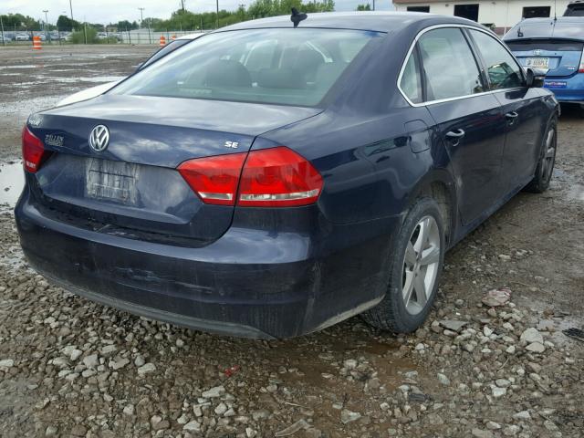 1VWBP7A39CC005350 - 2012 VOLKSWAGEN PASSAT SE BLUE photo 4