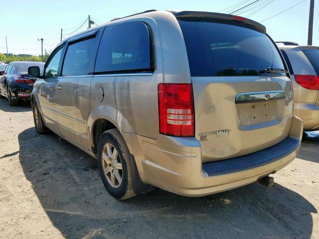 2A8HR54P38R640775 - 2008 CHRYSLER TOWN & COU GOLD photo 3