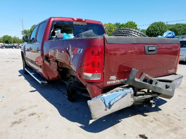 3GTP1VE07DG142557 - 2013 GMC SIERRA C15 MAROON photo 3