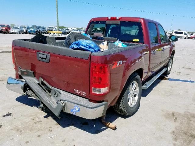 3GTP1VE07DG142557 - 2013 GMC SIERRA C15 MAROON photo 4