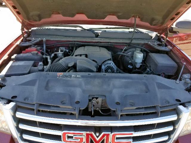 3GTP1VE07DG142557 - 2013 GMC SIERRA C15 MAROON photo 7