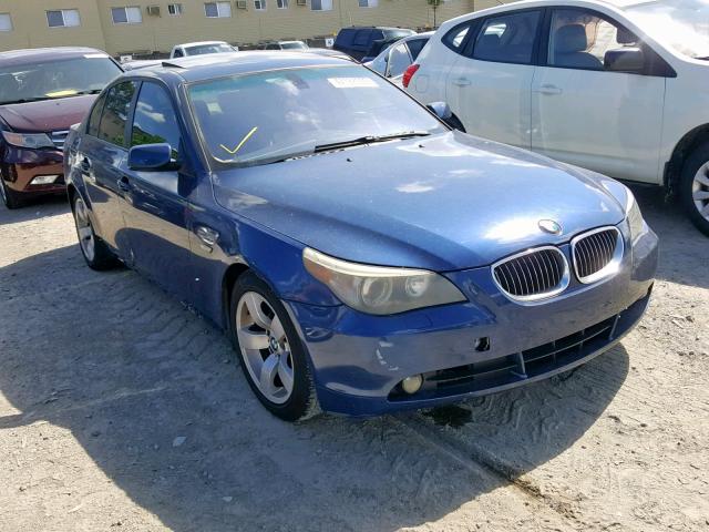 WBANE53567CY06927 - 2007 BMW 525 I BLUE photo 1