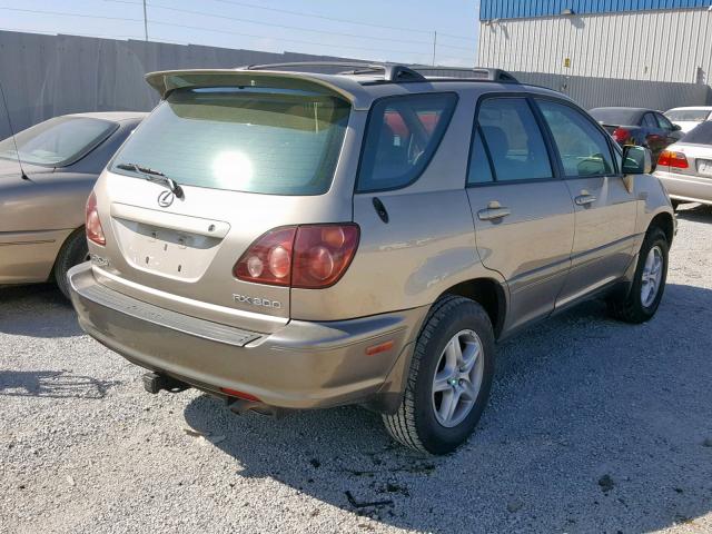 JT6GF10U8Y0066126 - 2000 LEXUS RX 300 GOLD photo 4