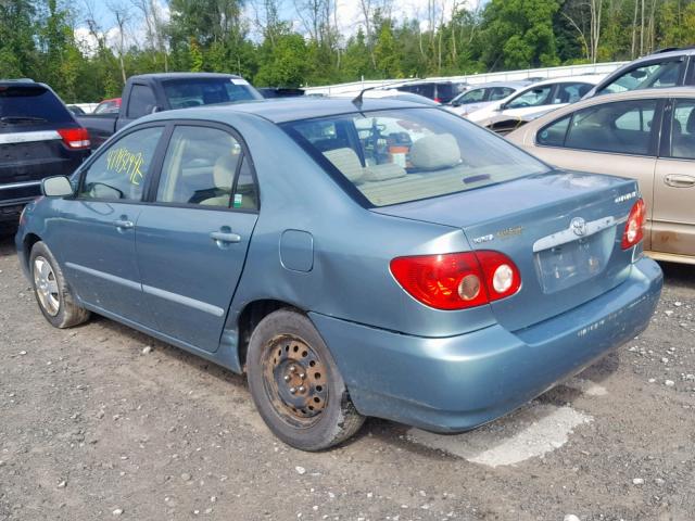 2T1BR32E45C369580 - 2005 TOYOTA COROLLA CE BLUE photo 3