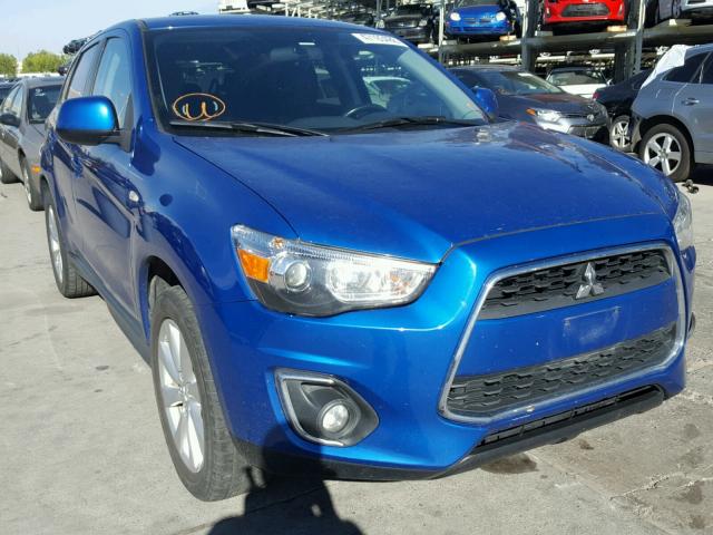 4A4AR3AU2FE041408 - 2015 MITSUBISHI OUTLANDER BLUE photo 1