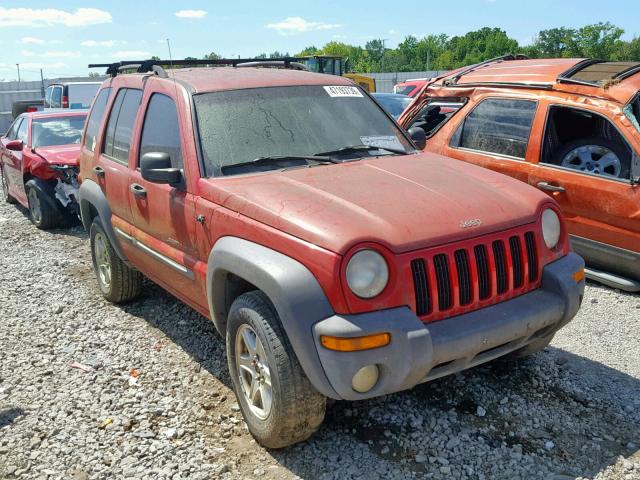 1J4GL48K02W188922 - 2002 JEEP LIBERTY SP RED photo 1