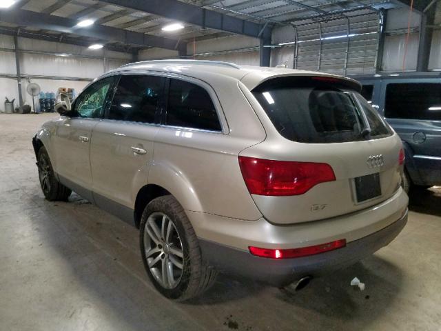 WA1BV74L77D064377 - 2007 AUDI Q7 4.2 QUA SILVER photo 3