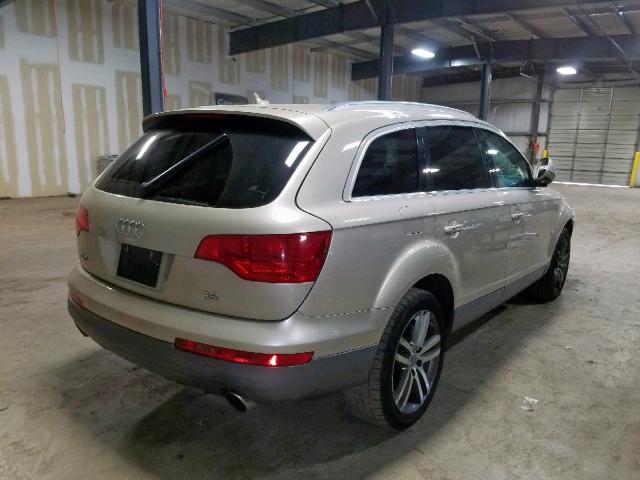 WA1BV74L77D064377 - 2007 AUDI Q7 4.2 QUA SILVER photo 4