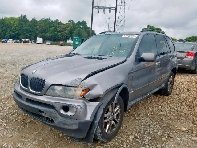 5UXFA13525LY18242 - 2005 BMW X5 3.0I GRAY photo 2