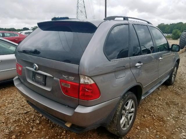 5UXFA13525LY18242 - 2005 BMW X5 3.0I GRAY photo 4