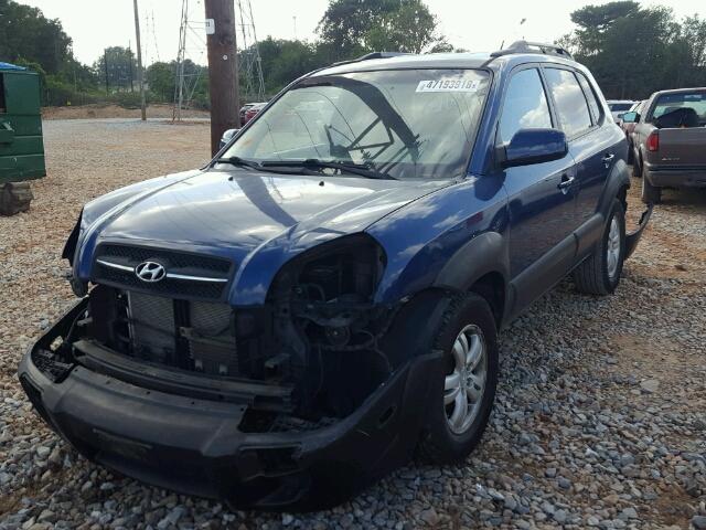 KM8JN12D77U633010 - 2007 HYUNDAI TUCSON SE BLUE photo 2