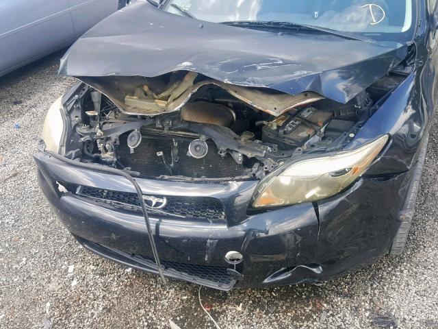 JTKDE177150058016 - 2005 TOYOTA SCION TC შავი ფოტო 9