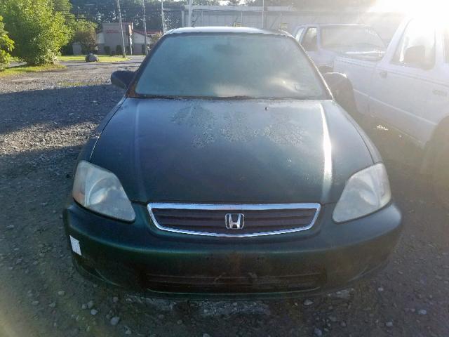 2HGEJ6617YH605308 - 2000 HONDA CIVIC BASE GREEN photo 9