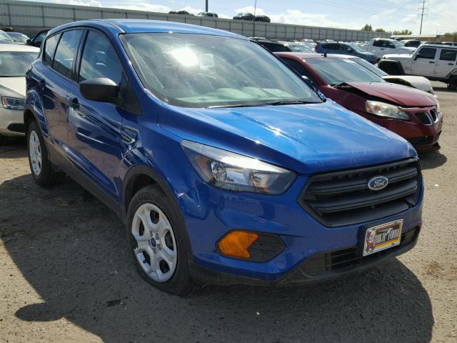 1FMCU0F72JUB86734 - 2018 FORD ESCAPE S BLUE photo 1