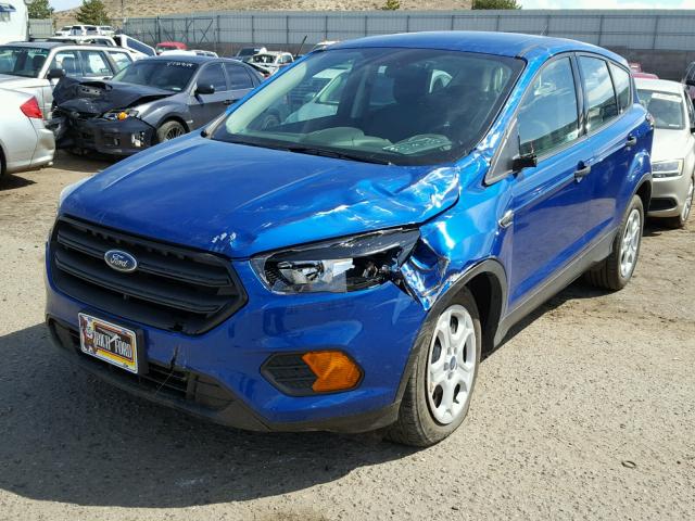 1FMCU0F72JUB86734 - 2018 FORD ESCAPE S BLUE photo 2