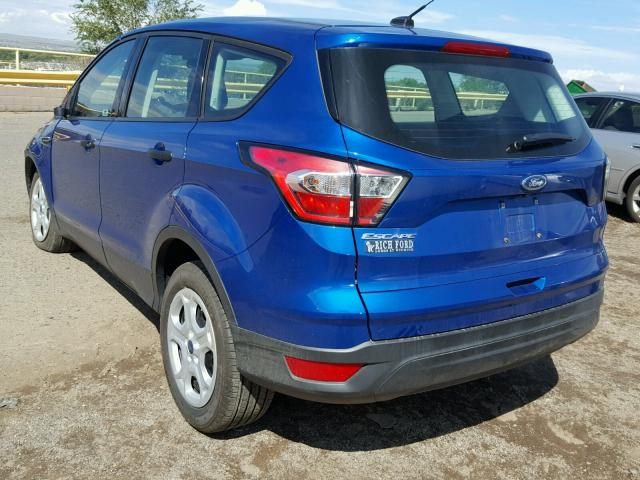 1FMCU0F72JUB86734 - 2018 FORD ESCAPE S BLUE photo 3