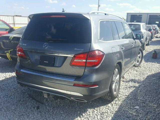 4JGDF6EE1HA848123 - 2017 MERCEDES-BENZ GLS 450 4M GRAY photo 4