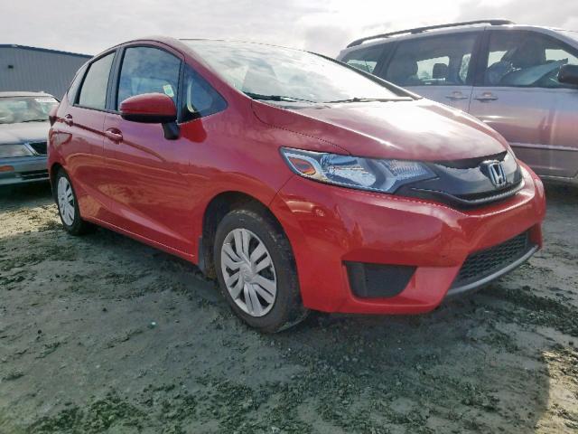 JHMGK5H50GX013689 - 2016 HONDA FIT LX RED photo 1