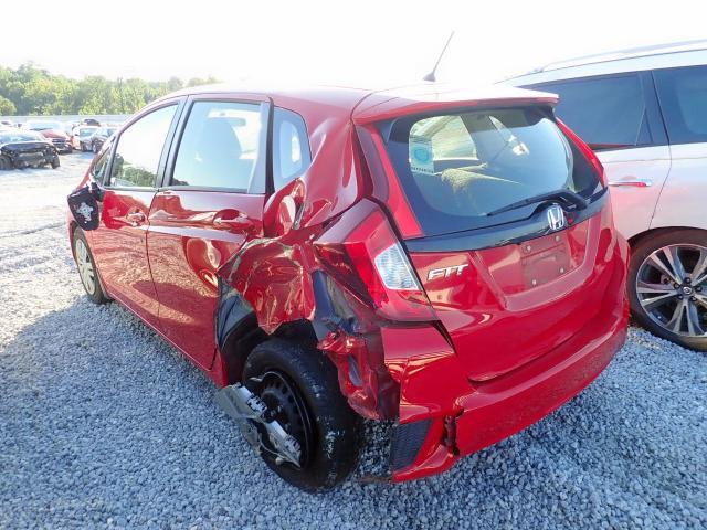 JHMGK5H50GX013689 - 2016 HONDA FIT LX RED photo 3