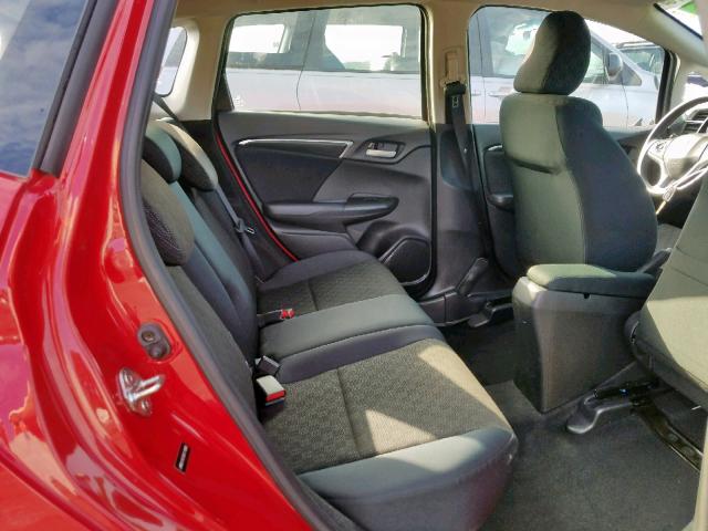 JHMGK5H50GX013689 - 2016 HONDA FIT LX RED photo 6