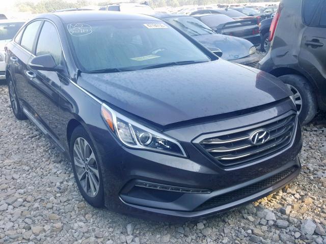 5NPE34AF7GH355056 - 2016 HYUNDAI SONATA SPO CHARCOAL photo 1