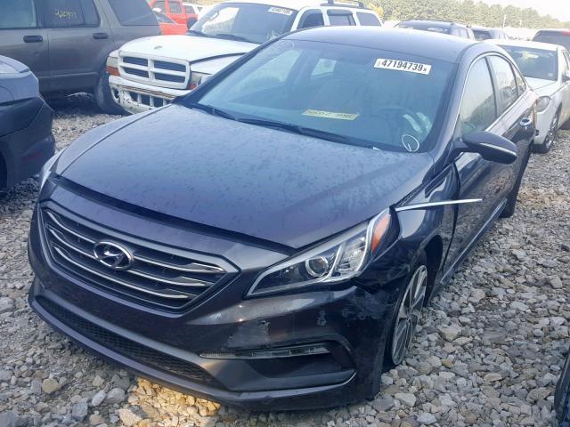 5NPE34AF7GH355056 - 2016 HYUNDAI SONATA SPO CHARCOAL photo 2