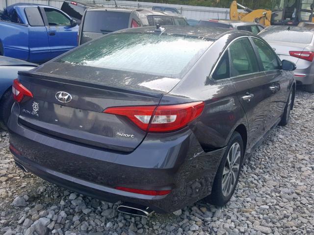 5NPE34AF7GH355056 - 2016 HYUNDAI SONATA SPO CHARCOAL photo 4