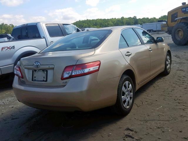 4T1BF3EK5BU171577 - 2011 TOYOTA CAMRY BASE GOLD photo 4