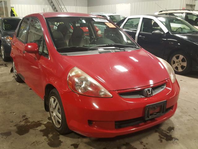 JHMGD38477S025678 - 2007 HONDA FIT RED photo 1