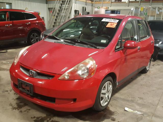 JHMGD38477S025678 - 2007 HONDA FIT RED photo 2