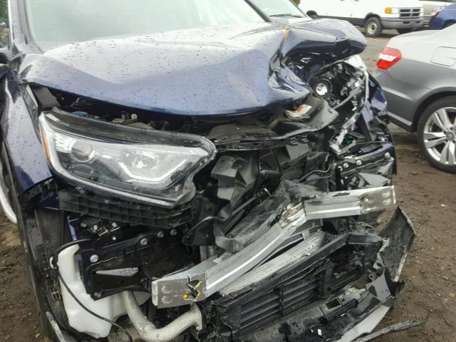 7FARW2H82JE033164 - 2018 HONDA CR-V EXL BLUE photo 9