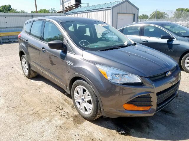 1FMCU0F77FUA22127 - 2015 FORD ESCAPE S GRAY photo 1