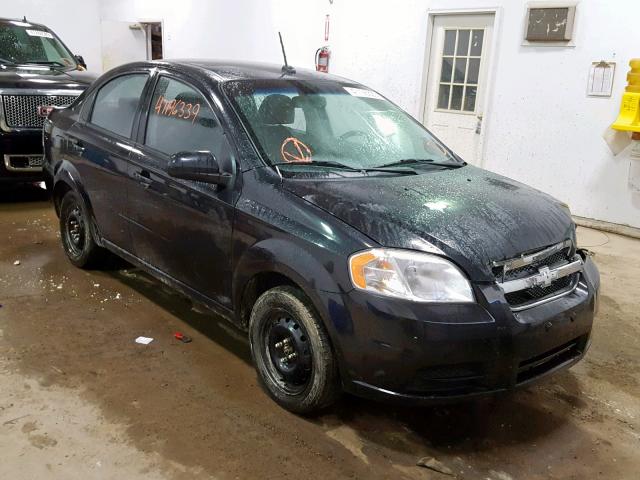 KL1TD5DE1BB135300 - 2011 CHEVROLET AVEO LS BLACK photo 1