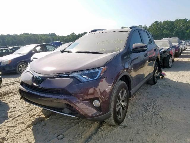 2T3WFREVXJW443870 - 2018 TOYOTA RAV4 ADVEN MAROON photo 2