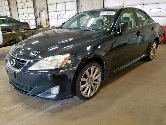 JTHCK262085020385 - 2008 LEXUS IS 250 BLACK photo 2