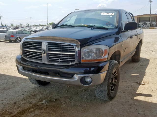 1D7HU18206S705340 - 2006 DODGE RAM 1500 S BLACK photo 2