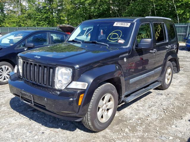 1J8GN28K89W536554 - 2009 JEEP LIBERTY SP BLACK photo 2